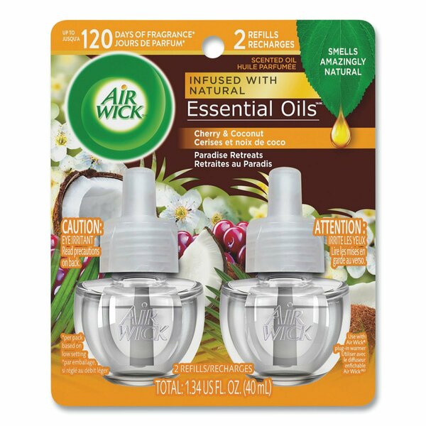 Air Wick Life Scents Scented Oil Refills, Paradise Retreat, 0.67 oz, PK2 62338-91110